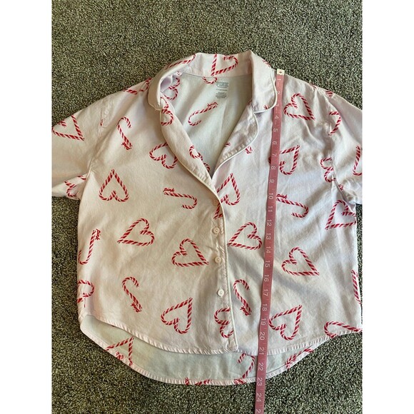 Victoria’s Secret PINK Candy Cane Heart Pajama Set (Size Small) - Picture 6 of 12